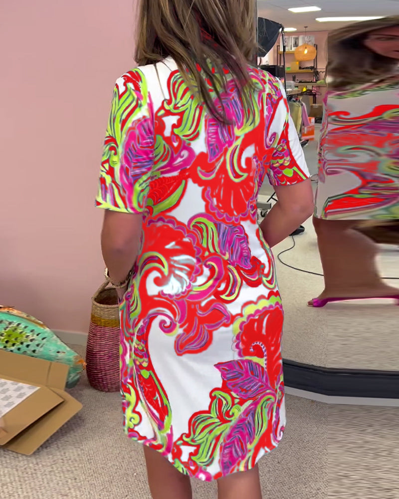 Griselda™ | Vibrant Floral Mini Dress
