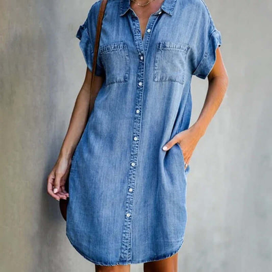 Rosabella™ | Elegant Denim Dress