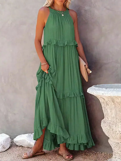 Ognena™ | Chic Halter Maxi Dress