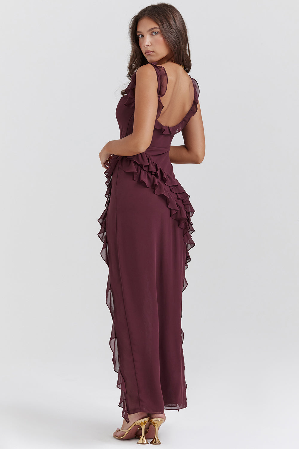 Olalla™ | Chic Ruffle Maxi Dress