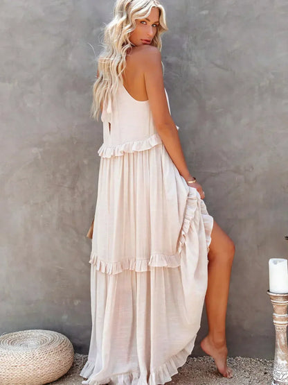 Ognena™ | Chic Halter Maxi Dress