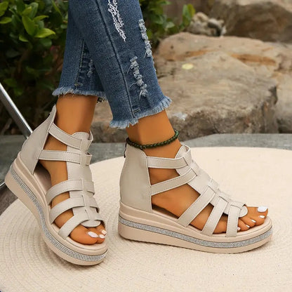 Cleopatra™ | Elegant Wedge Sandals