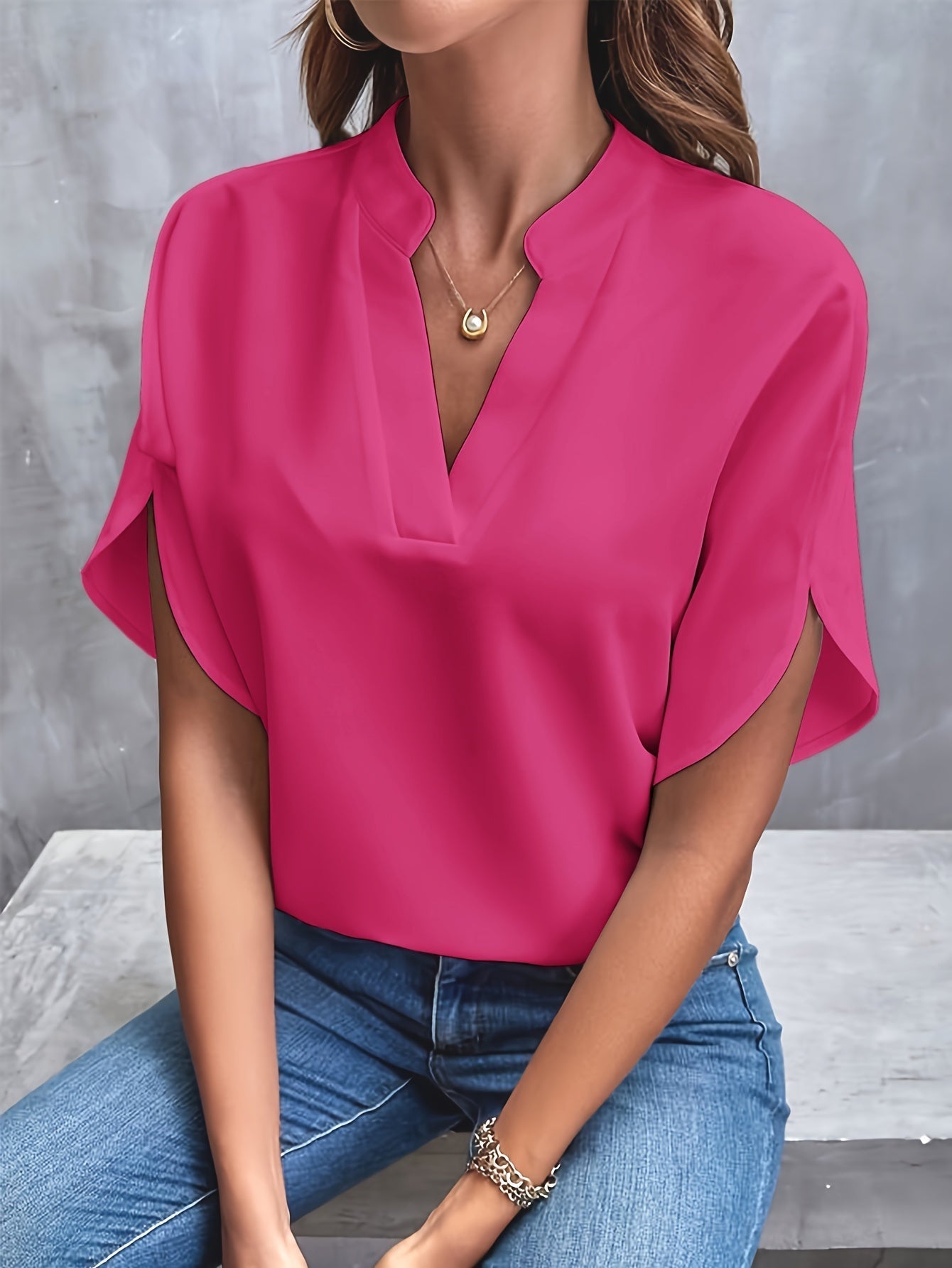 Renata™ | Relaxed Fit V-Neck Top