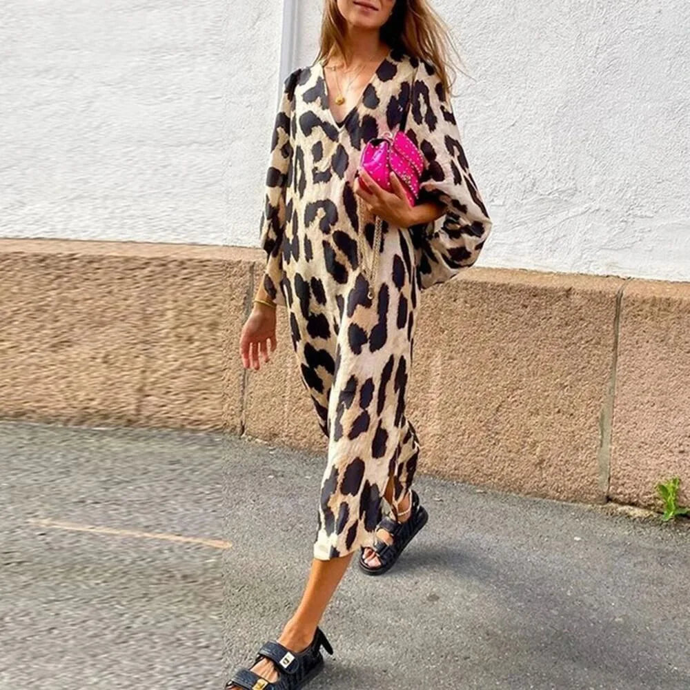 Silvia™|  Leopard Print Dress