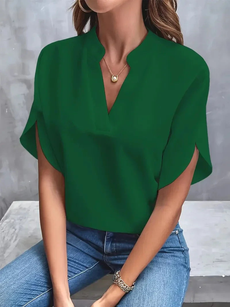 Evie™ - Classic V-Neck Top