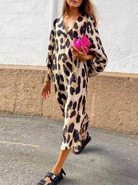 Silvia™|  Leopard Print Dress