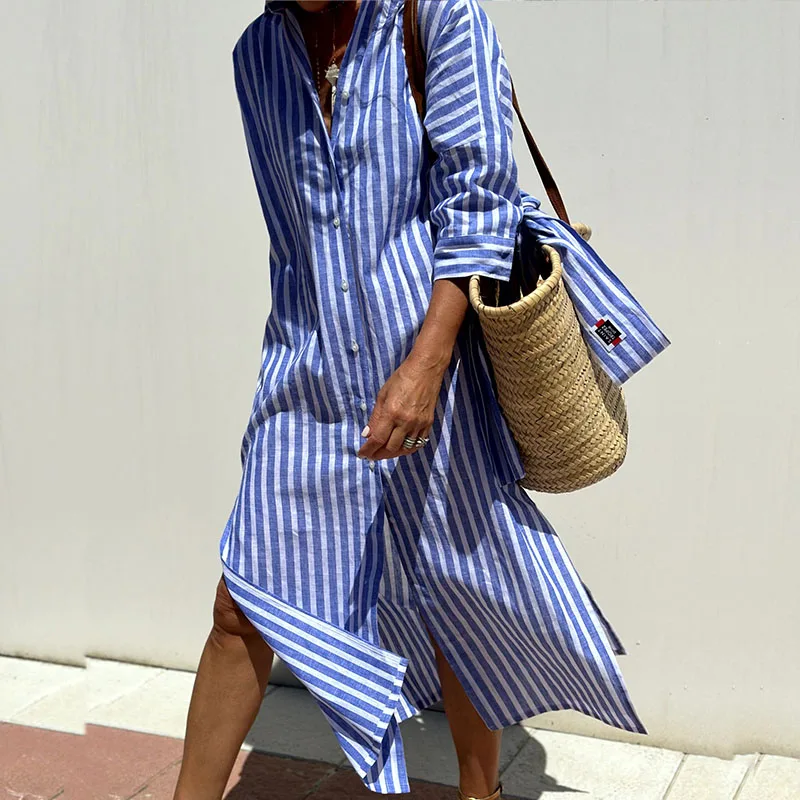 Maeve™ | Striped Shirt Dress