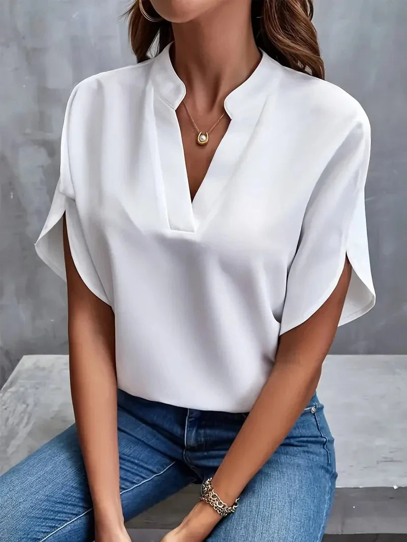 Evie™ - Classic V-Neck Top