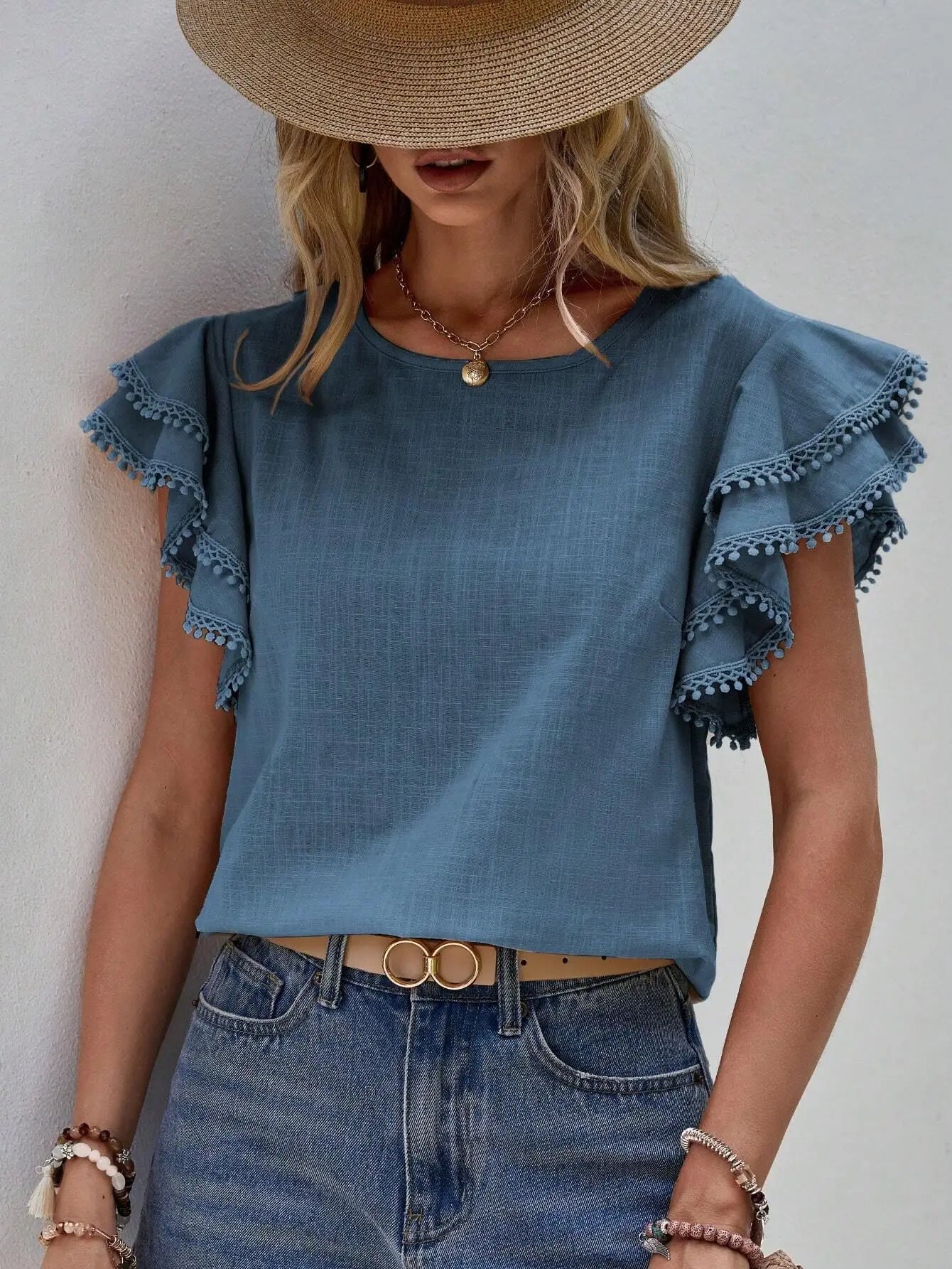 Iesha™ | Vintage-Inspired Ruffled Top