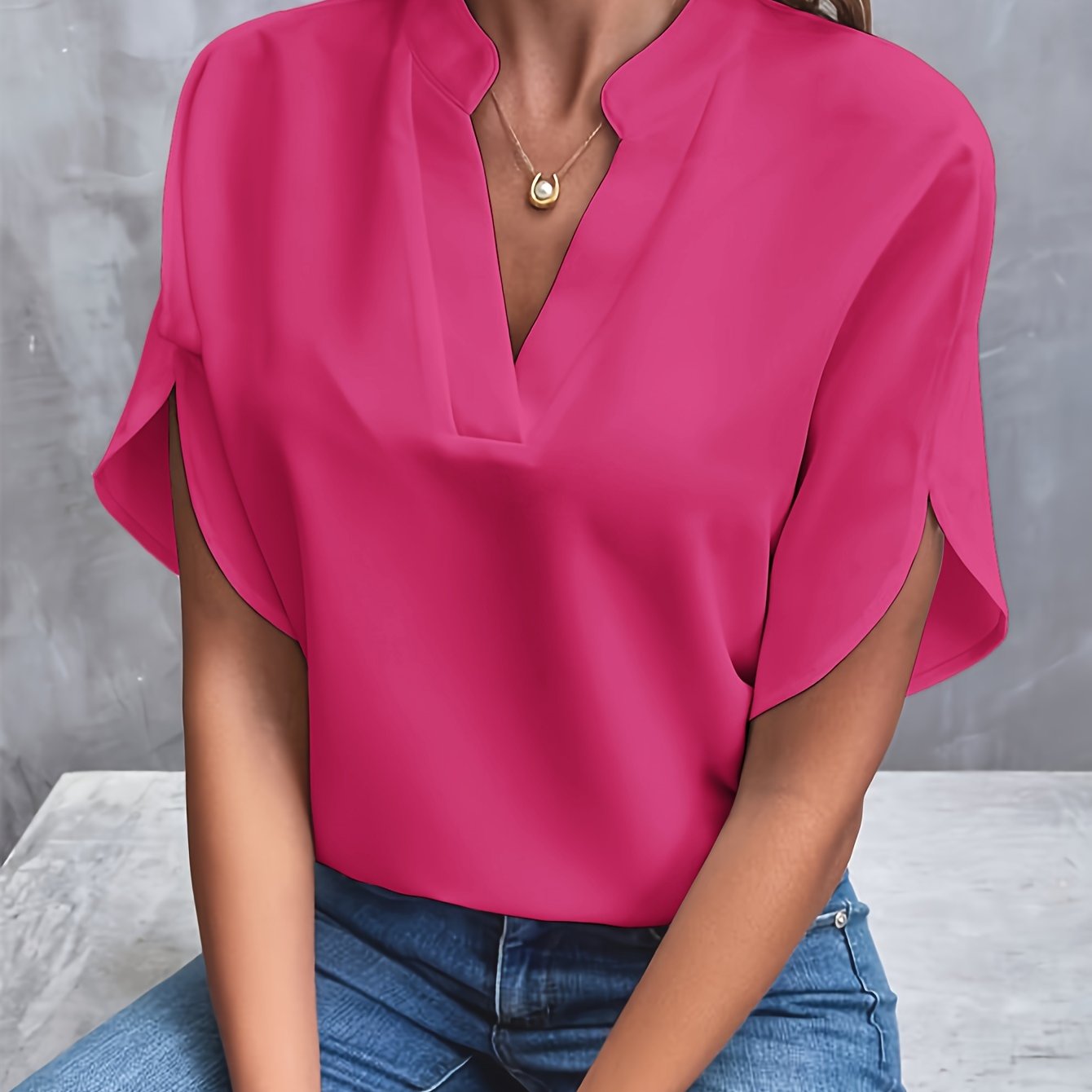 Renata™ | Relaxed Fit V-Neck Top