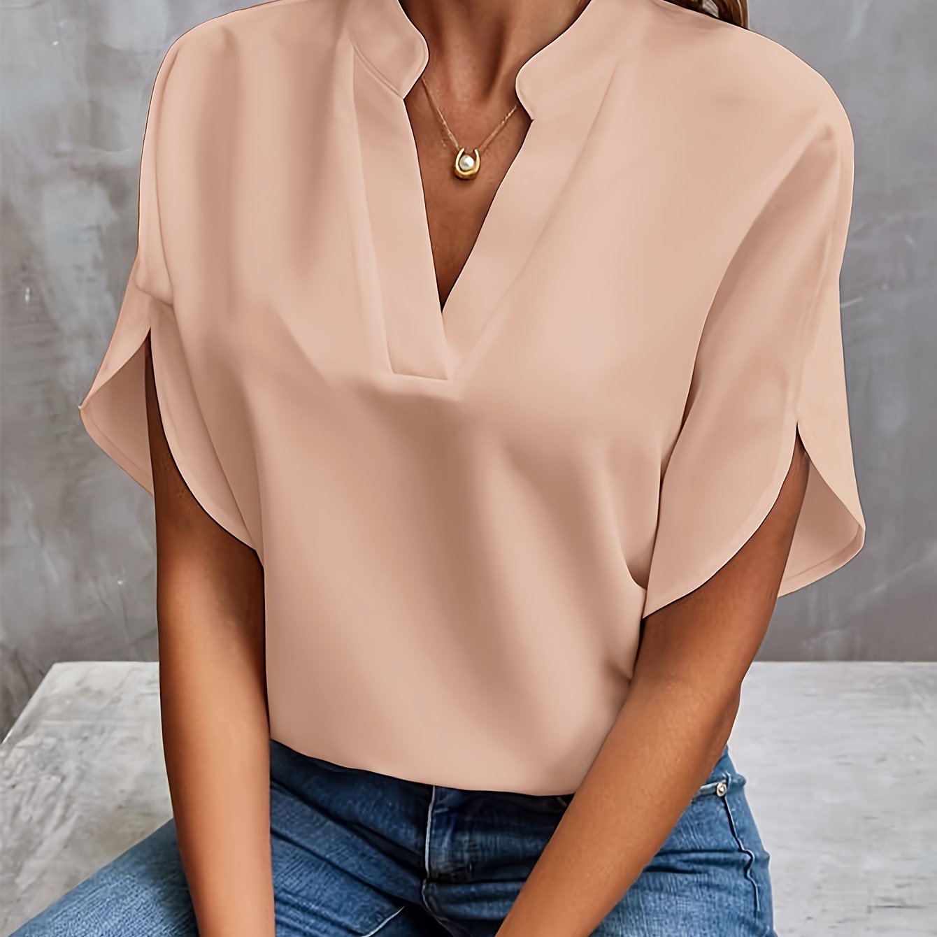 Renata™ | Relaxed Fit V-Neck Top