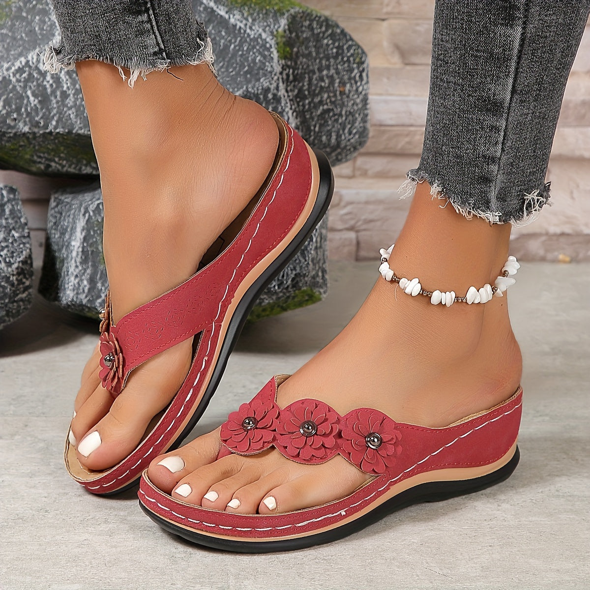 Cyrielle™ | Floral Orthopedic Sandals