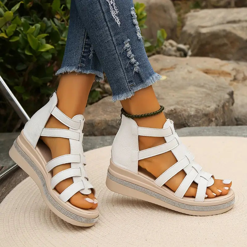 Cleopatra™ | Elegant Wedge Sandals