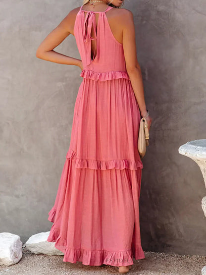 Ognena™ | Chic Halter Maxi Dress