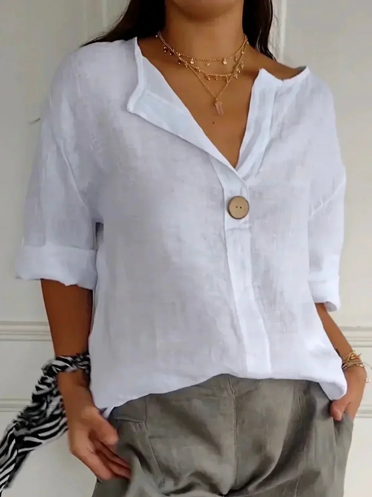 Jessia™ |  Casual V-neck Blouse