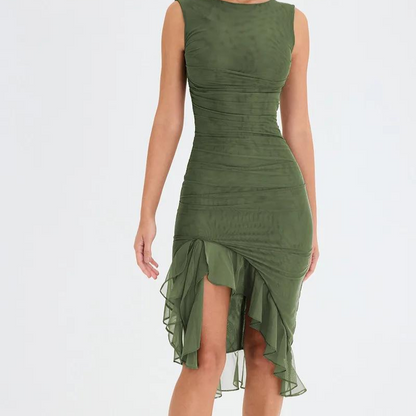 Susan™|  Ruffle Midi Dress