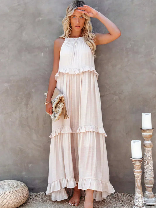 Ognena™ | Chic Halter Maxi Dress