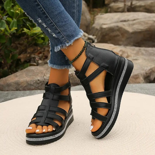 Cleopatra™ | Elegant Wedge Sandals