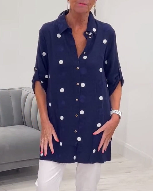 Lila™ | Chic Polka Dot Shirt