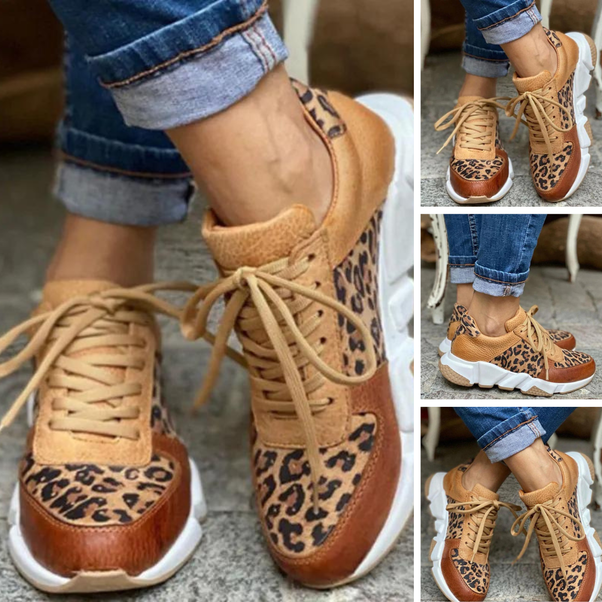 Georgia™ - Leopard Print Sneakers